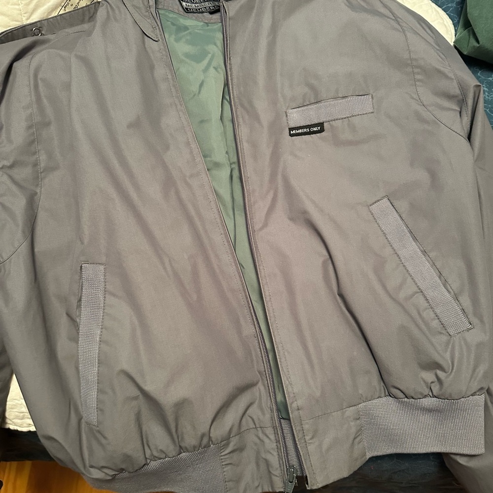 Men's Gray Members Only Bomber Jackets